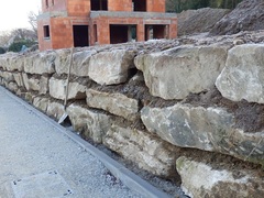 soutènement bloc granit ocre